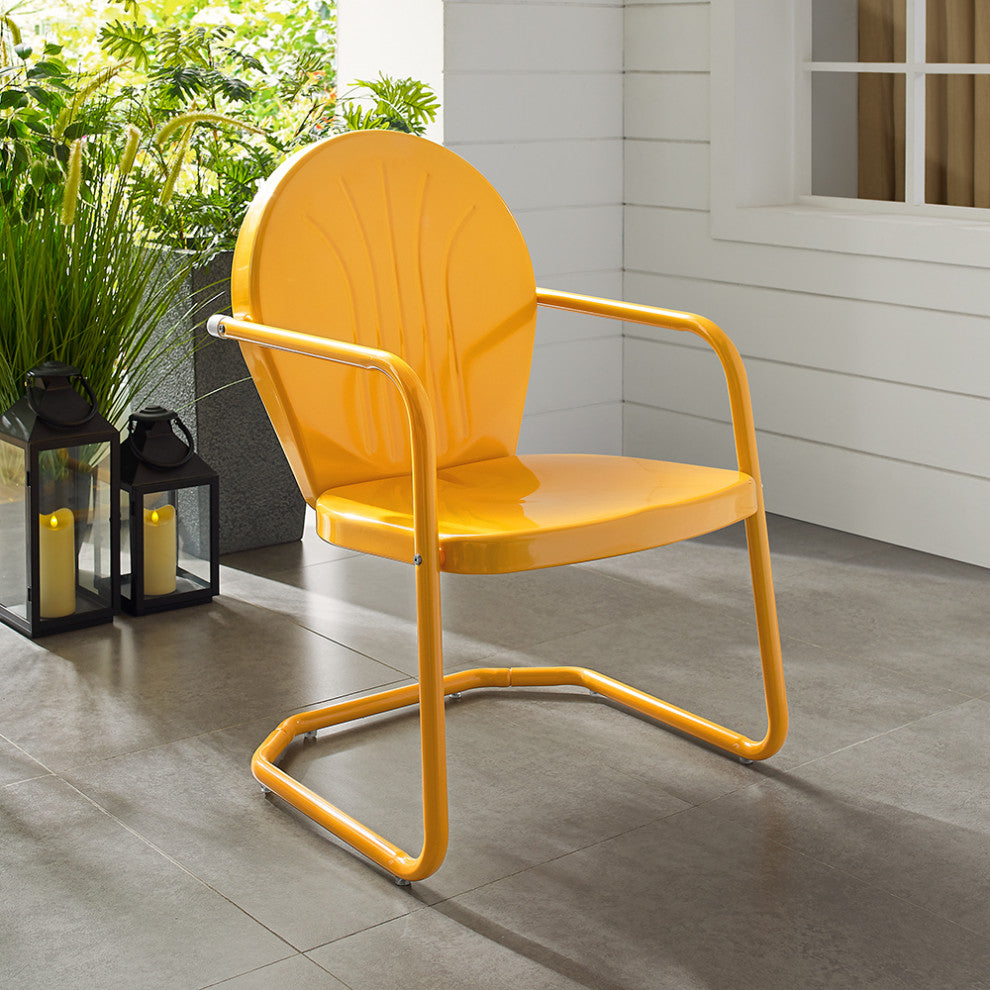 Griffith Metal Chair, Tangerine
