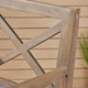 GDF Studio Logan Outdoor Acacia Wood Barstools, Set of 2, Gray