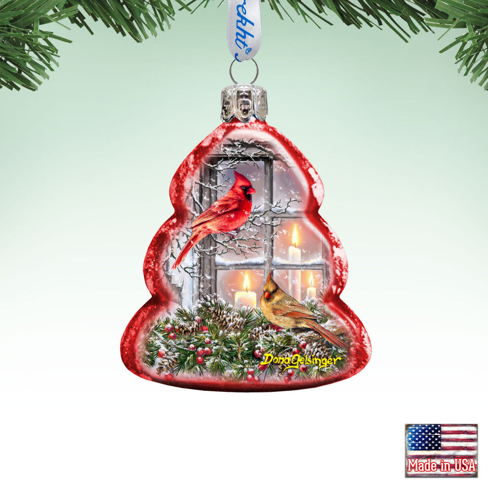 Together for Christmas Mercury Glass Ornament