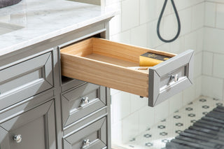 South Bay 37" Bathroom Vanity, Gray Finish