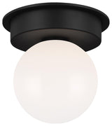 Nodes Medium Flush Mount, Midnight Black