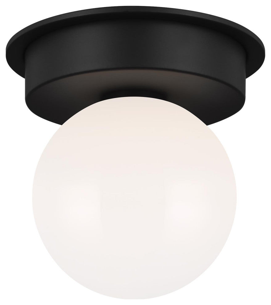 Nodes Medium Flush Mount, Midnight Black