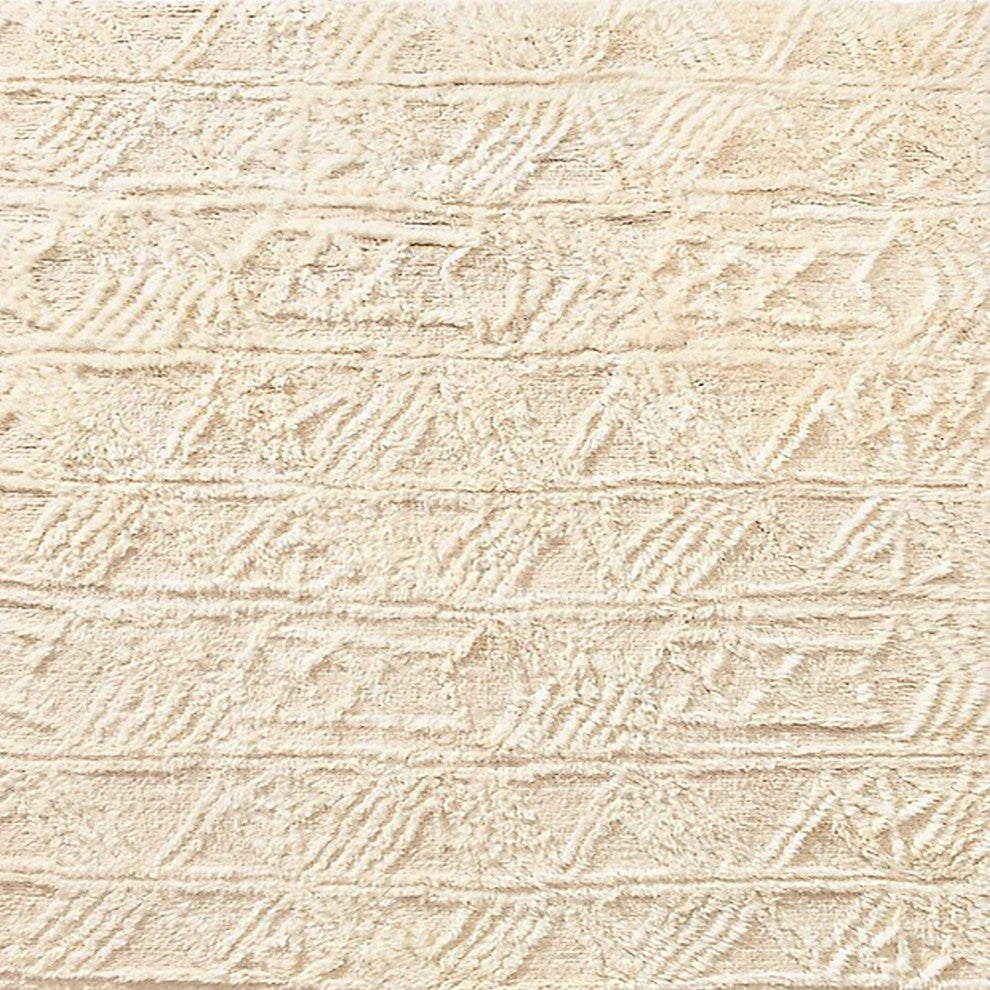 Ahgly Company Indoor Square Mid-Century Modern Area Rugs, 4' Square