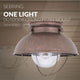 Industrial Close To Ceiling Lamp, Vintage, Flush Mount