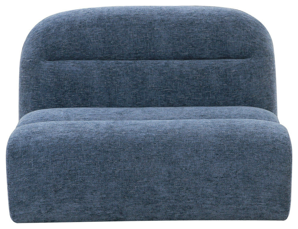 Divani Casa Forman Modern Blue Fabric Modular Sectional Sofa