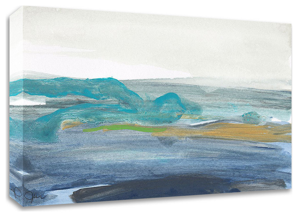 A Breaking Wave by Jan Weiss, Print on Canvas, 42"x24"