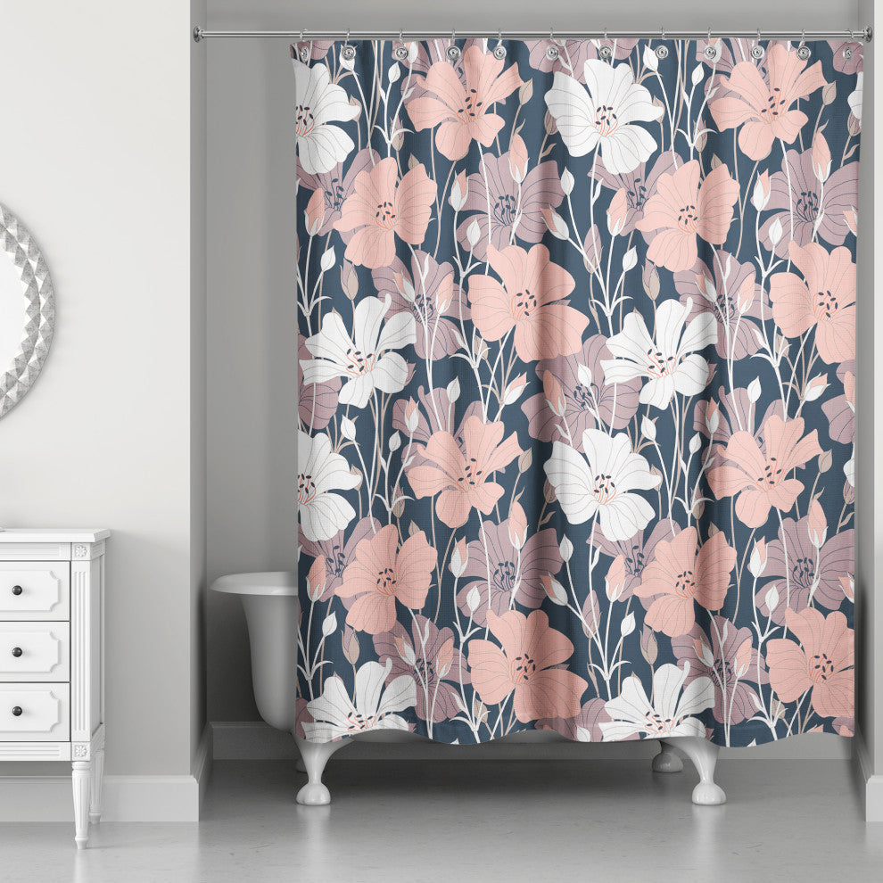 Growing Floral 71x74 Shower Curtain
