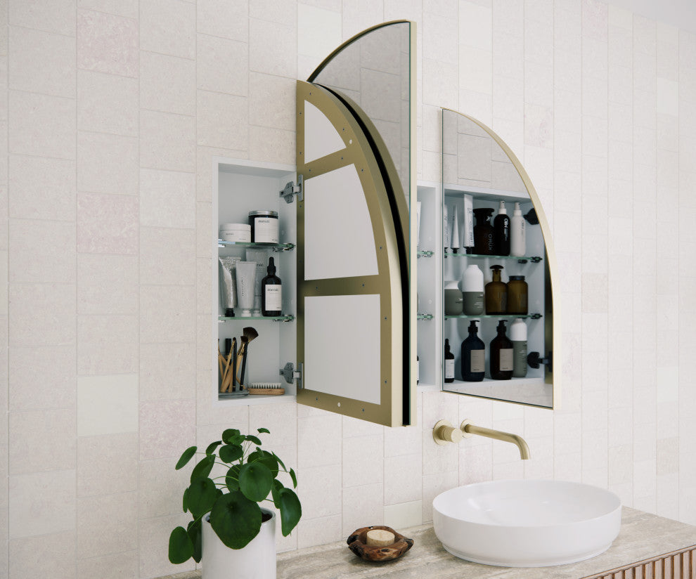 Medicine Cabinets, Satin Brass