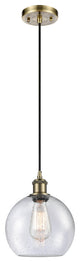 Innovations Lighting 516-1P-AB-G124-8 Athens 1 Light 8" Mini Pendant