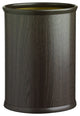Woodcraft 14" Oval Waste Basket, Ebony
