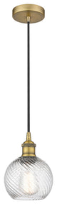 Innovations 616-1P-BB-G1214-6 1-Light Mini Pendant, Brushed Brass