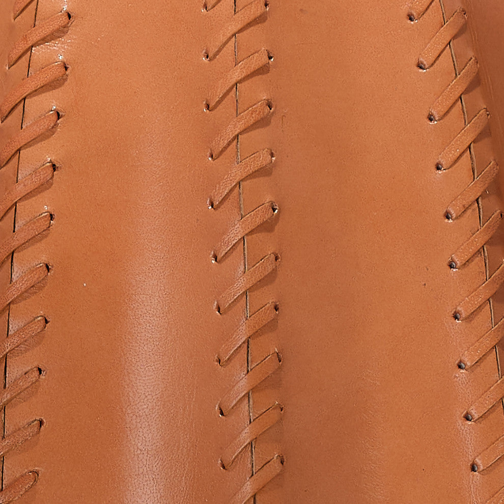 Beckham Leather Table Lamp, Tan