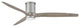 Hinkley Hover 72" Integrated LED Ceiling Fan, Brushed Nickel + Weathered Wood