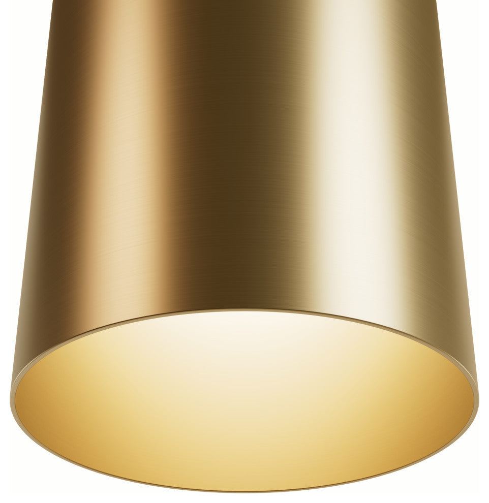 Hunter x Jasmine Roth Canoga Luxe Gold Integrated LED Small Flush Mount