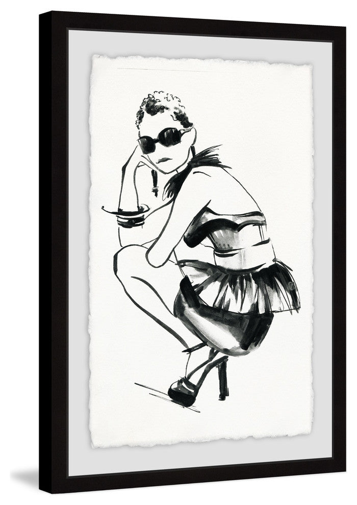 "Deep Thought" Framed Painting Print, 24"x36"