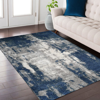 Noori Rug Shag Clark Blue/Grey Rug