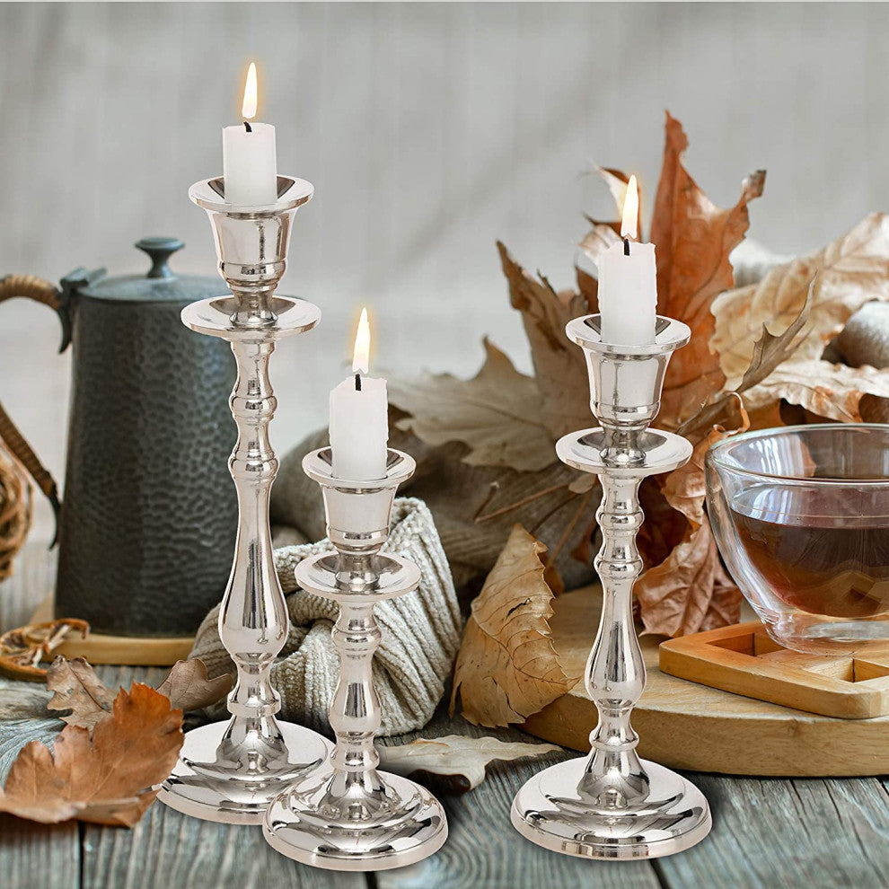 3 Piece Taper  Candlestick Holder Set