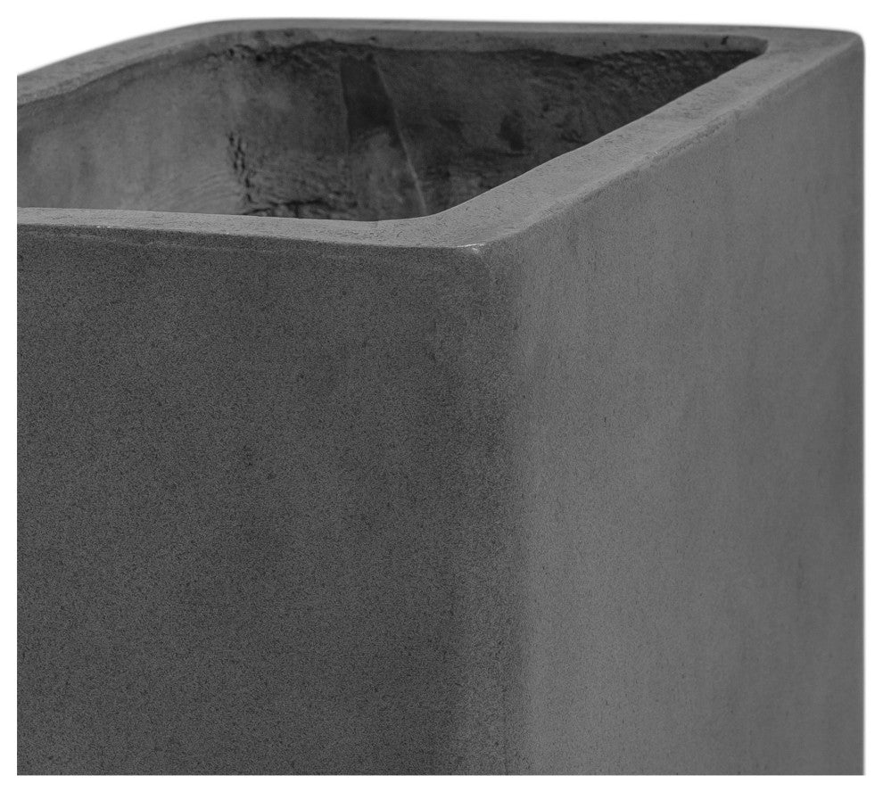 Contemporary Bristol Planter Concrete Grey - Grey