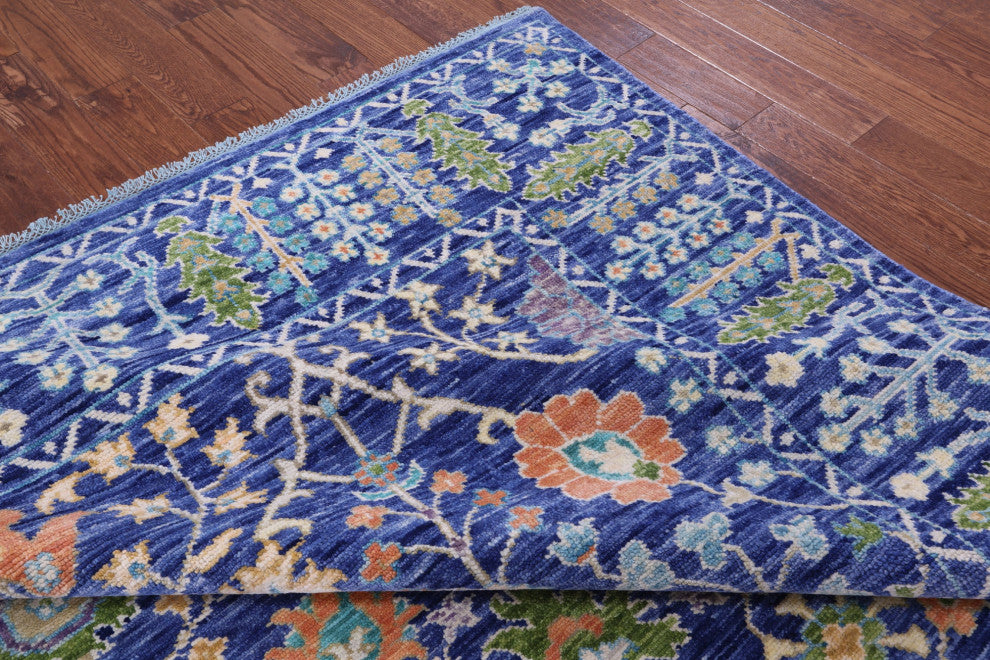 9' 2" X 11' 10" Handmade Turkish Oushak Wool Rug - Q15709