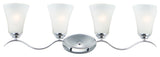 Maxim 12084FT Vital 4 Light 32"W Bathroom Vanity Light - Polished Chrome