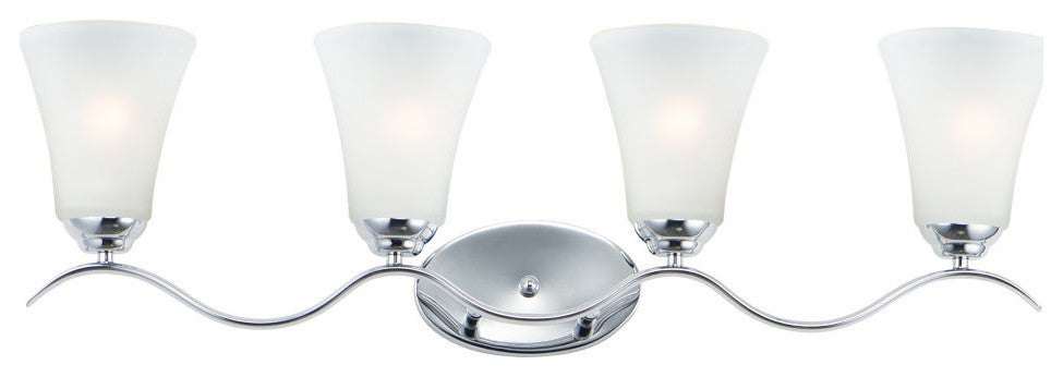 Maxim 12084FT Vital 4 Light 32"W Bathroom Vanity Light - Polished Chrome