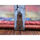 Red Afghan Ersari with Geometric Design, Pure Wool Oriental Rug, 5'7" x 7'7"