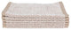 Everplush Diamond Jacquard Washcloth Towel Set, Pack of 6, Khaki (Light Brown)