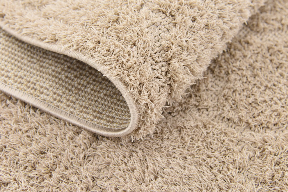 Unique Loom Beige Traditional Trellis Shag 2'' 0 x 6'' 7 Runner Rug