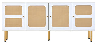 Gewnee  TV Stand with Rattan Door