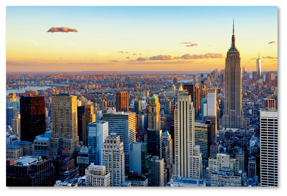 Philippe Hugonnard 'NYC at Sunset' Canvas Art, 32x22