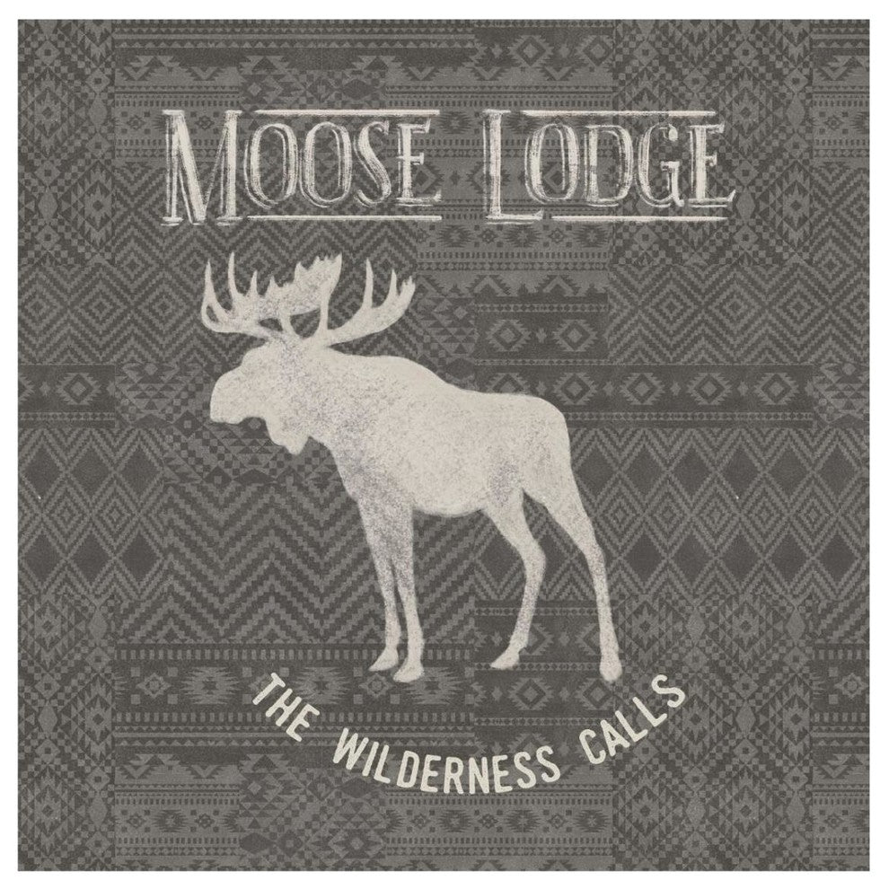 "Soft Lodge IV Dark" Digital Paper Print by Janelle Penner, 32"x32"