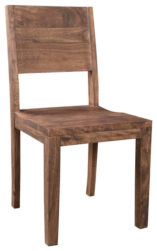 Simple Acacia Wood Dining Chair - Set of 2