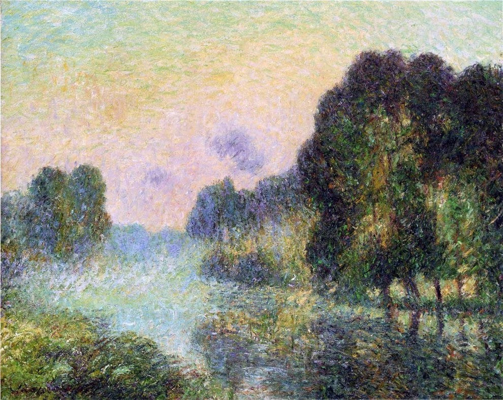 Gustave Loiseau By the Eure River, Fog Effect Wall Decal