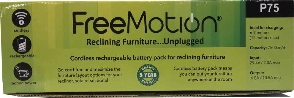 Parker Living Freemotion 7500 mAh Battery