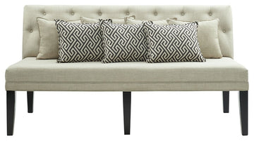 Picket House Mara Sofa With Seven Pillows
