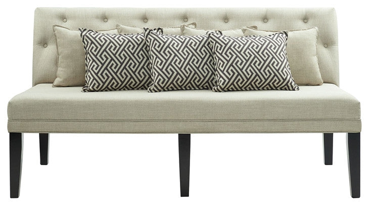 Picket House Mara Sofa With Seven Pillows
