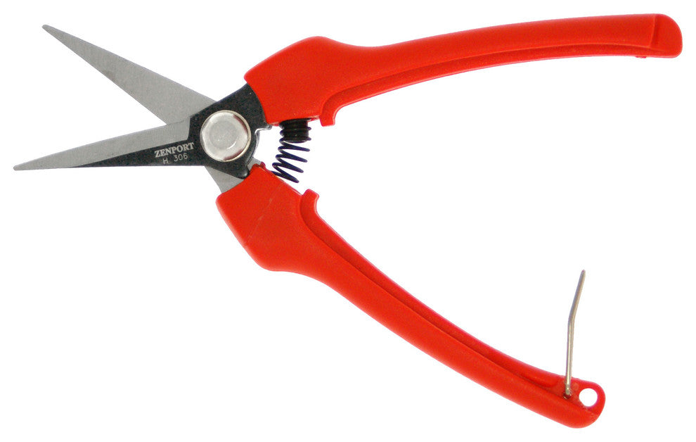 Euro Style Harvest Shear, Curved Carbon Steel Blade