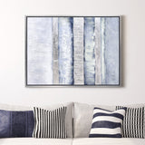 Winter Steps Textured Metallic Hand Painted Framed Wall Art by Martin Edwards