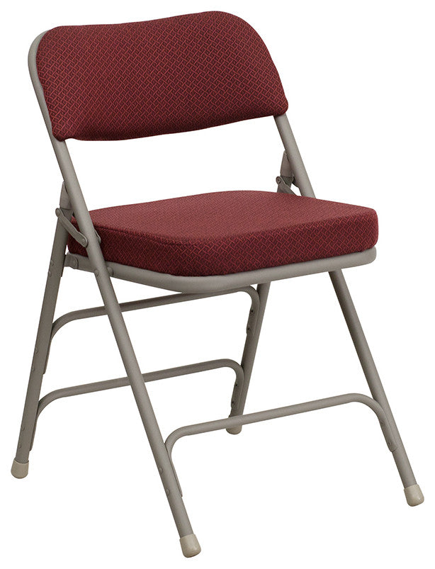 Burgundy Fabric Folding Chair