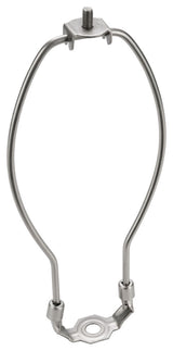 Aspen Creative 20001-2 8" Lamp Harp With Saddle, Satin Nickel