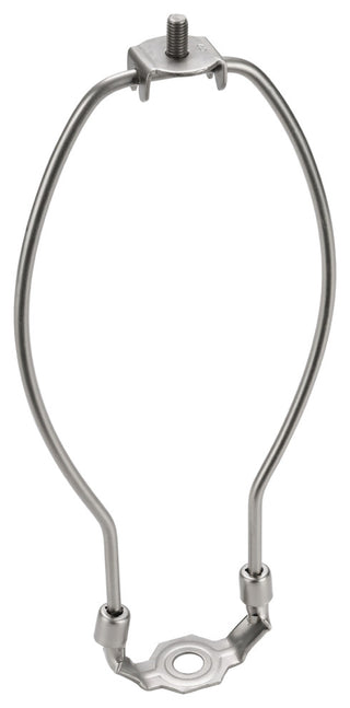 Aspen Creative 20001-2 8" Lamp Harp With Saddle, Satin Nickel