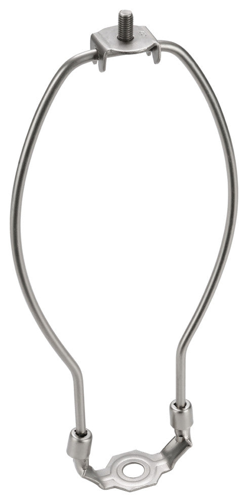 Aspen Creative 20001-2 8" Lamp Harp With Saddle, Satin Nickel
