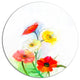 Still Life Colored Gerbera Flowers, Floral Disc Metal Artwork, 38"