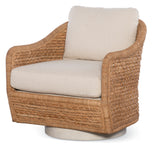 Pompano Swivel Lounge Chair, Natural/Flax