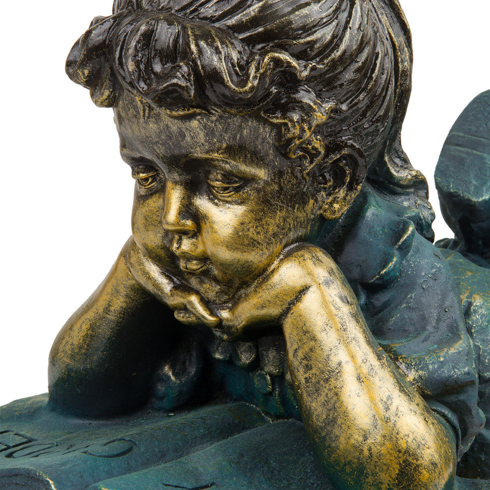 Girl Reading Book Statue