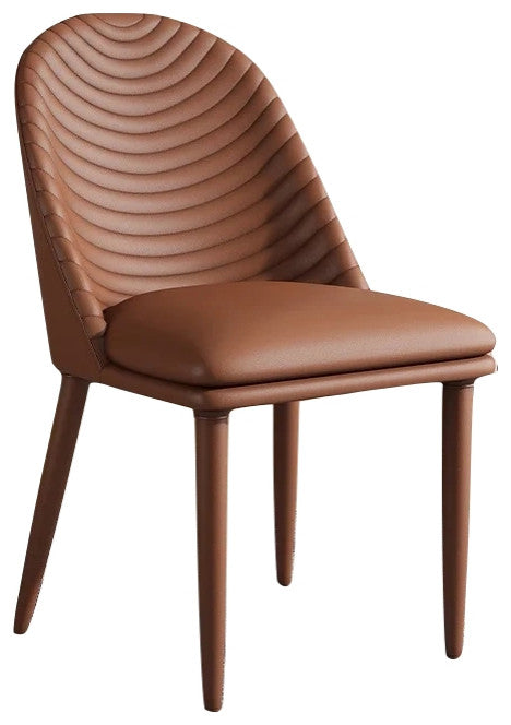 Nordic Design Leisure Backrest Dining Chair, Brown