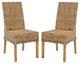 Safavieh Sanibel Side Chairs, Set of 2, Brown
