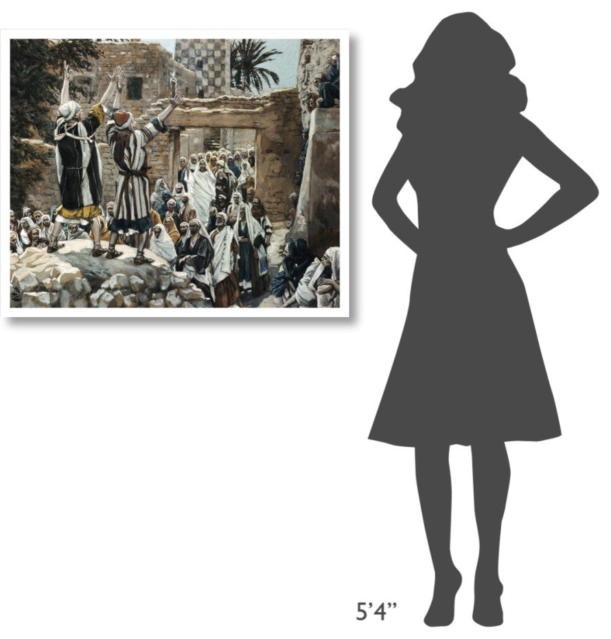 "Healing of The Two Blind Men at Jericho" Print by James Tissot, 38"x31"