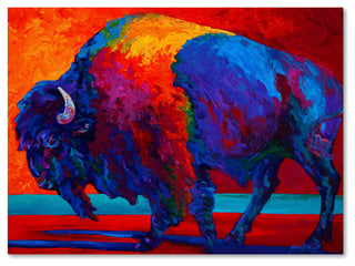 Marion Rose 'Abstract Bison' Canvas Art, 35" x 47"