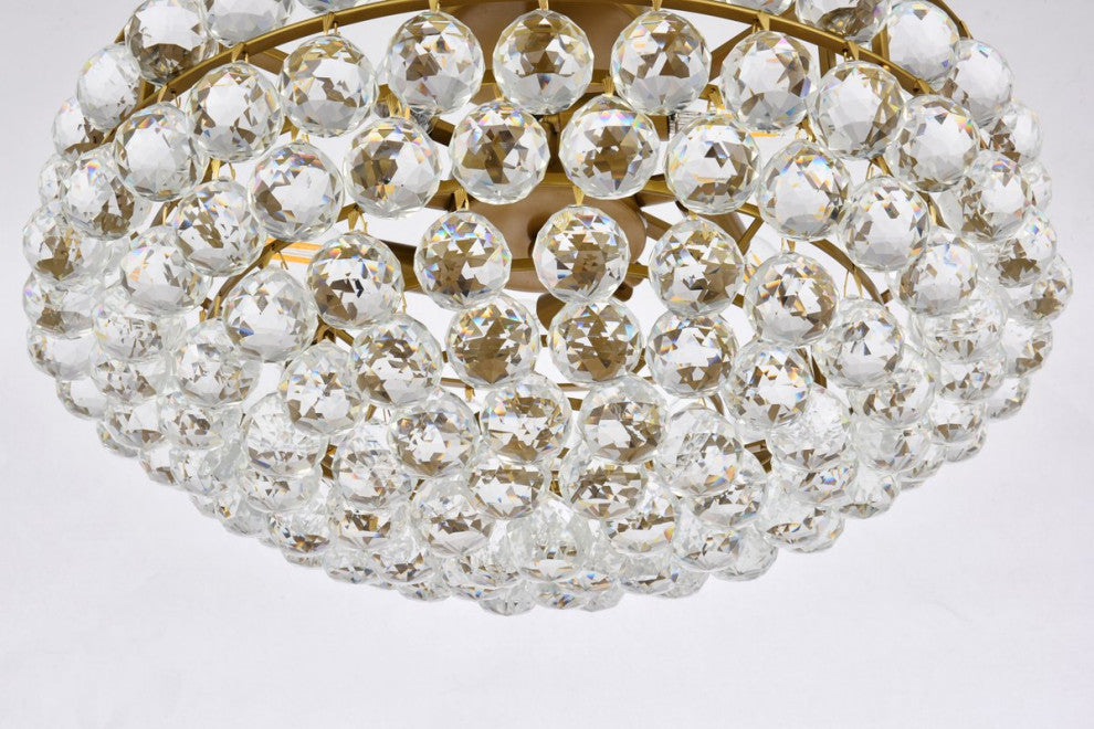 Seren 20" Flush Mount, Brass